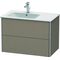 Duravit Waschtischunterbau XSQUARE 560x810x478mm, Becken links leinen