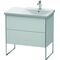 Duravit Waschtischunterbau XSQUARE Be rechts 805x810x473mm weiß seidenmatt