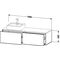 Duravit Waschtischunterbau XSQUARE 400x1600x548mm Be rechts betongrau matt