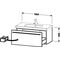 Duravit Waschtischunterbau X-LARGE 458x1000x448mm weiß matt