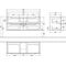 V&B Waschtischunterschrank SUBWAY 2.0 f Schrank-WT 1287x520x449mm Glossy Grey