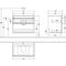 V&B Waschtischunterschrank VENTICELLO 757x606x502mm Griff chr Glossy White
