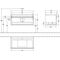 V&B Waschtischunterschrank VENTICELLO 957x436x502mm Griff white Glossy Grey