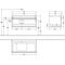 V&B Waschtischunterschrank VENTICELLO 957x436x502mm Griff chr Glossy Grey