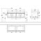 V&B Waschtischunterschrank VENTICELLO 1257x436x502mm Griff white Glossy White
