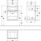 V&B Waschtischunterschrank SUBWAY 2.0 f HWB 440x590x352mm White Wood