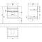 V&B Waschtischunterschrank VENTICELLO 553x590x502mm Griff Copper White Wood