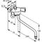 Kludi WF u Br-arm STANDARD SPEZIAL DN 15 m Tele-Handbrause we chr