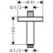 Deckenanschluss AXOR SHOWERSOLUTIONS 100mm brushed nickel
