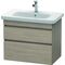 Duravit Waschtischunterbau DURASTYLE 448x730x610mm pine silver