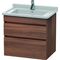 Duravit Waschtischunterbau DURASTYLE 470x650x618mm nussbaum natur