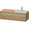 Duravit Waschtischunterbau KETHO 550x1400x426mm WT re europäische eiche