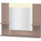 Duravit Spiegel VERO 142x1000x800mm Be cappuccino hochglanz