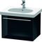 Duravit Waschtischunterbau X-LARGE 458x600mm schwarz hochglanz