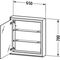 Duravit Spiegelschrank L-CUBE 154x700x650mm Anschlag rechts