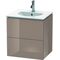 Duravit Waschtischunterbau L-CUBE 419x520x550mm cappuccino hochglanz