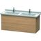 Duravit Waschtischunterbau L-CUBE 469x1220x558mm europäische eiche