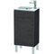Duravit Waschtischunterbau L-CUBE 294x420x704mm Ans re Ei dunkel gebürstet