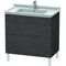 Duravit Waschtischunterbau L-CUBE 469x820x712mm eiche dunkel gebürstet