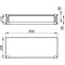 Keuco Handtuchablage PLAN 600mm alu sil-elo
