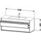 Duravit Waschtischunterbau KETHO 480x1200x475mm weiß matt