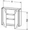 Duravit Spiegelschrank KETHO 180x800x750mm taupe