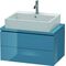 Duravit Konsolenunterschrank L-CUBE 400x720x477mm stone blue hochglanz