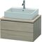 Duravit Konsolenunterschrank L-CUBE 400x720x547mm pine silver