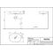 TOTO TL Aufsatzwaschtisch rd o HL ohne Überlauf 117x600x420mm we