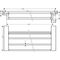 HG Handtuchablage AddStoris mit Handtuchhalter, 648mm chrom
