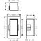 HG Wandnische XtraStoris Rock m befliesb. Tür 300x150x140mm ma-sw