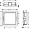 HG Wandnische XtraStoris Individual mattweiß 300x300x100mm Designrahmen bru