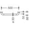 Hewi Haltegriff SERIE 801 88mm tief d= 33mm Achsmaß 500mm senfgelb