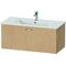 Duravit Waschtischunterbau XBASE 1 Auszug 440x1000x475mm eiche natur
