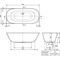 V&B Freistehwanne THEANO DUO 1750x800mm, Colour on Demand stone white