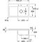 V&B Einbauspüle SUBWAY 45 FLAT 745x475mm Be re Handbet. stone white