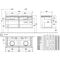 V&B Waschtischunterschrank LEGATO 1200x550x500mm Glossy White