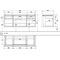 V&B Waschtischunterschrank LEGATO 1400x550x500mm Glossy White