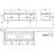 V&B Waschtischunterschrank LEGATO 1600x380x500mm Glossy White