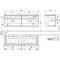 V&B Waschtischunterschrank LEGATO 1600x550x500mm m Be Glossy White