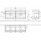 V&B Waschtischunterschrank FINION 1600x603x501mm AP Gl wh ma gls wh lacq.