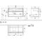 V&B Waschtischunterschrank COLLARO 100x54,8x50cm WT li Glossy White