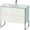 Duravit Waschtischunterbau XSQUARE 840x1010x478mm, 2 Auszüge weiß hochglanz