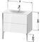 Duravit Waschtischunterbau XVIU 591x810x480mm Prof. sw matt weiß matt