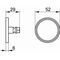 Keuco Klebe-Set sw ma N 10 f 12820 12922 m rd. Rosette