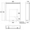 Emco LED-Lichtspiegelschr. FLAT 2 C AP 600x729mm 1-tü m LED-Aufsl. Aluminium