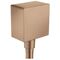 Anschlusswinkel FixFit eckig AXOR KS m Rückflussv. brushed red gold