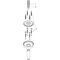 Deckenanschluss AXOR SHOWERSOLUTIONS 300mm polished gold optic