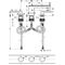 3-Loch-Waschtischmi. 70 AXOR MYEDITION ohne Platte stainless steel optic