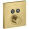 Thermostat SQUARE AXOR SHOWERSOLUTIONS UP für 2 Verbraucher brushed brass